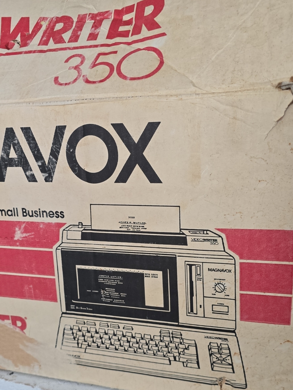 Magnavox video writer 350 80’s complete working nostalgic piece data history
